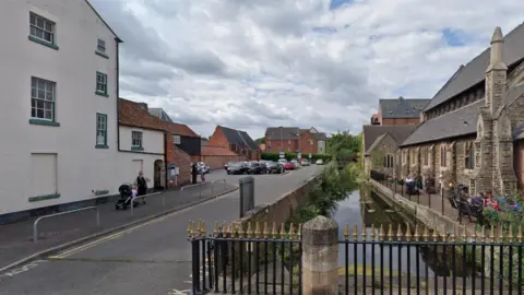 Google Southgate car park in Sleaford