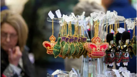 Getty Images Tourist trinkets for sale in Edinburgh