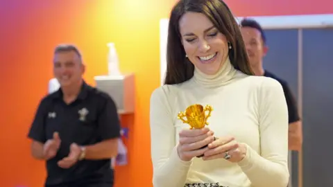 Reuters Kate was presented with a trophy dubbed the Tour de Aberavon