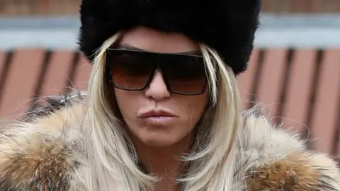 PA Katie Price arriving at court in March
