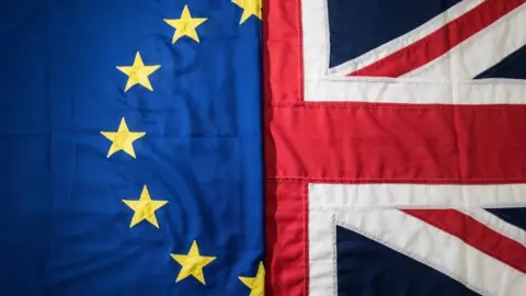 Getty Images EU and UK flags