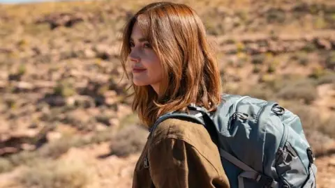Prime Video Still of Jenna Coleman in the Amazon Prime Video series Wilderness