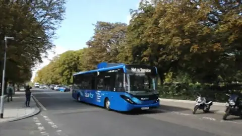 Bluestar bus in Eastleigh