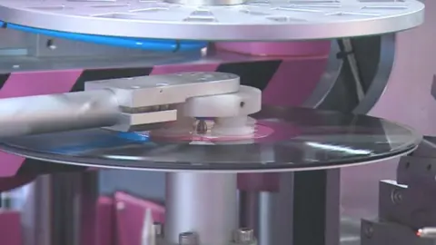 BBC A vinyl record being produced