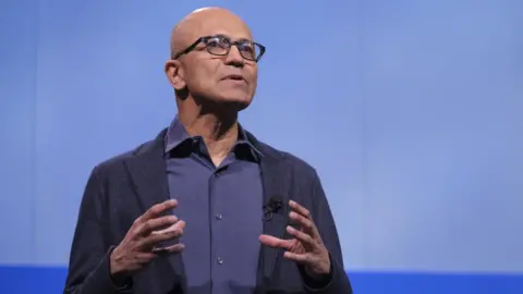 Getty Images Microsoft chief executive Satya Nadella