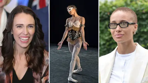 Getty Images Jacinda Ardern, Francesca Hayward and Adwoa Aboah