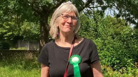 Hannah Olsson/BBC Elizabeth May, of the Green Party,