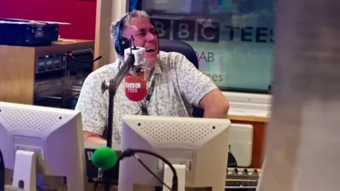 Chris Slasor Ali in the studio