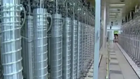 Reuters Banks of centrifuges at Iran's Natanz nuclear plant