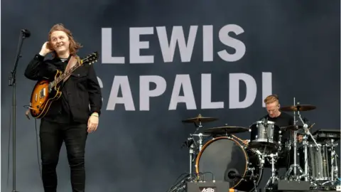 Getty Images Capaldi plays at Trnsmt in Glasgow in 2018