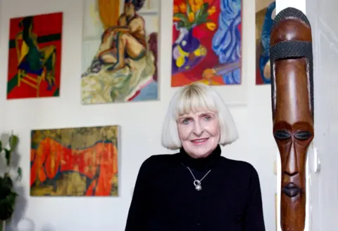 BBC Geraldine Crimmins at her home in North London