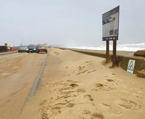 Alison Cavanagh Sand storm at Walcott, Norfolk