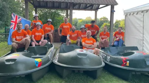 Jim Roden Pedalo challenge team