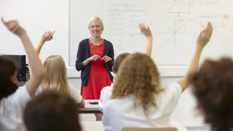 Google teacher in front of class