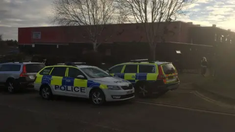 BBC Empty warehouse on Telford Way Industrial Estate in Kettering.