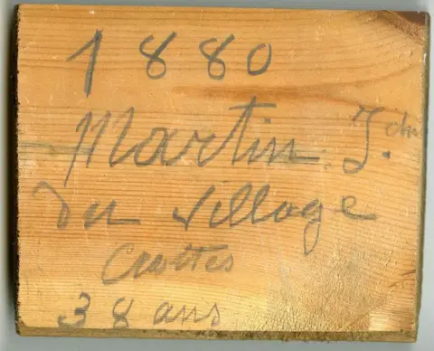 BBC Inscription on parquet floor board