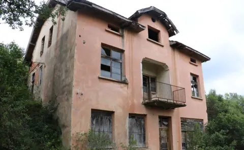 A derelict building in the Bulgarian countryside