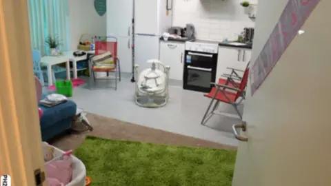 Metropolitan Police Inside the flat Butt shared with his wife and two children