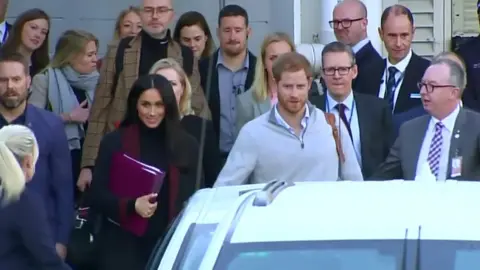 Reuters The Duke and Duchess of Sussex arriving in Sydney