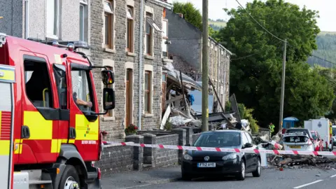 Getty Images A fire engine on the street