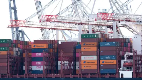 Getty Images Containers at port