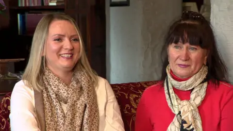 BBC Svetlana Murphy and her mum Galina Korol