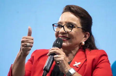 Getty Images Honduran president Xiomara Castro