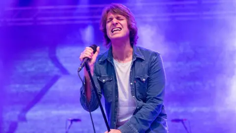 Simon Chapman Singer Paolo Nutini on stage in Bristol