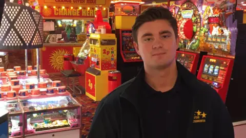 BBC John Remblance, amusement arcade manager