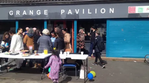 BBC Dozens of people turned out to Cardiff together: One love