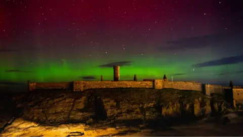 Discover Isle of Man Northern lights from Peel