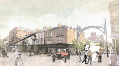 TVCA An artist's impression of Church Street, Hartlepool