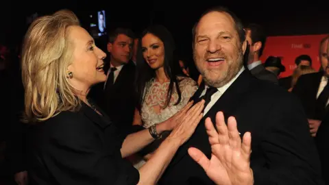 Getty Images Harvey Weinstein and Hillary Clinton in 2012