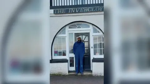 Ricardo James Ricardo outside the guesthouse he runs with partner Hilary