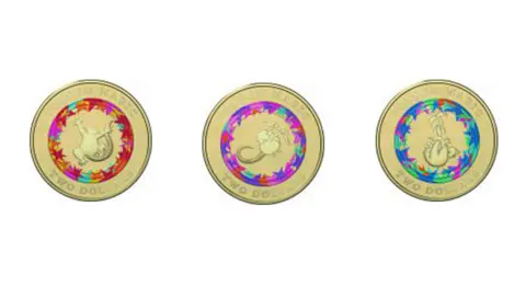 Royal Australian Mint Colourful coins designed by the Royal Australian mint celebrate the children's book Possum Magic