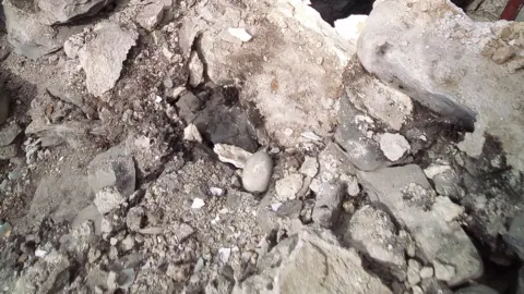 Ymddiriedolaeth Ystrad Fflur A ceramic egg was buried in a wall