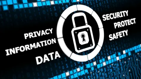 Getty Images A graphic with the words information, data, privacy and security on