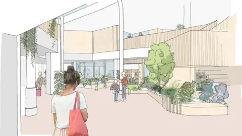 Herefordshire Council Artist's impression of the new library