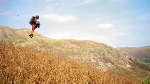 GNAA Jet suit training in the Lake District