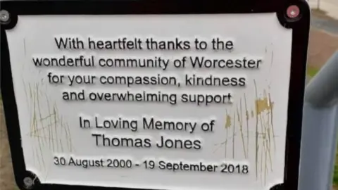 BBC Vandalised plaque