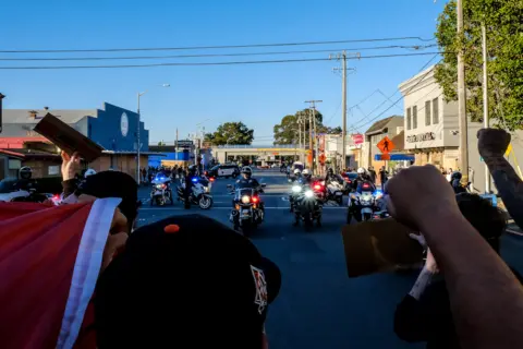 Miguel Carrion Black Lives Matter protest in San Mateo County