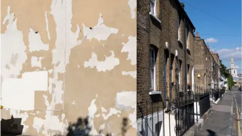 Getty Images house with peely paint