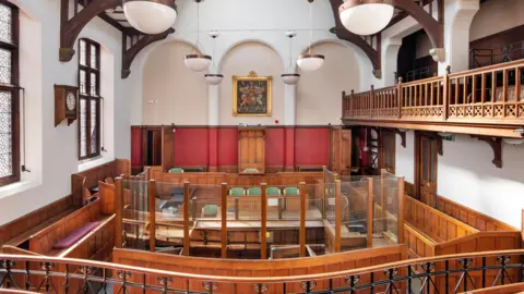 Historic England Archive Court interior, Bedford Shire Hall
