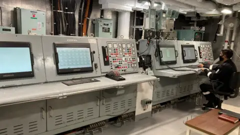 Indian Navy The Throttle Control Room in the Vikrant