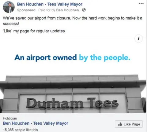 Colin George Facebook advert