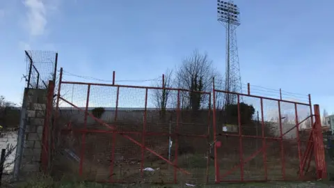 The Kop at the Racecourse was declared unsafe to use