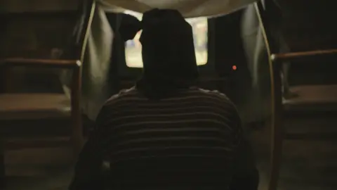 ITN A recreation of The Fox inside one of his dens in the documentary