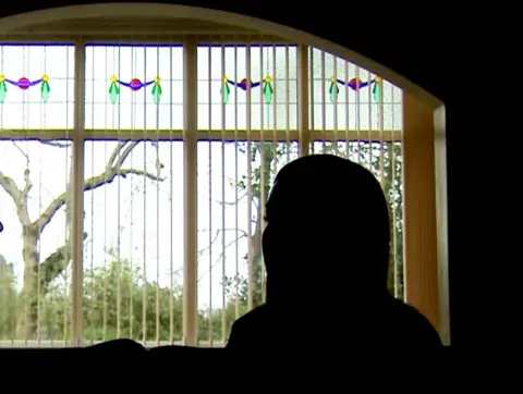 BBC Silhouette of former child in care