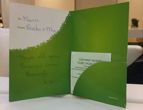 National Lottery Kevin O'Connor card