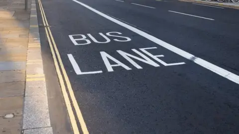 Getty Images Bus lane
